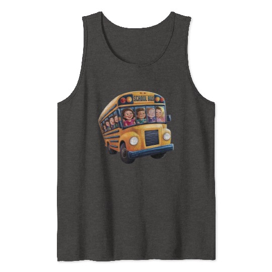 School Bus Adventures Tank Tops