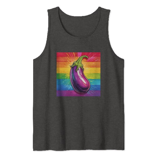 LGBTQ Eggplant Tank Tops