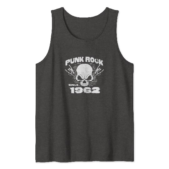 Punk Rock Since 1962 - Skull Rock Hands 62nd Tank Tops
