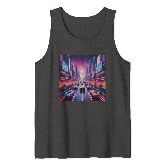 Neon Nostalgia 2084 Tank Tops