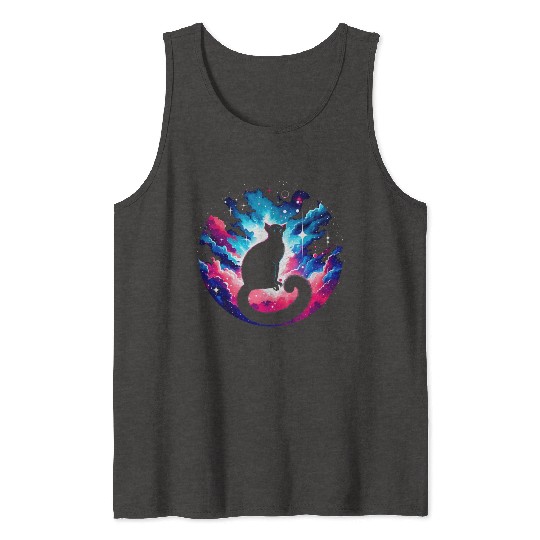 Cool Galaxy Graphic Space Art Tank Tops