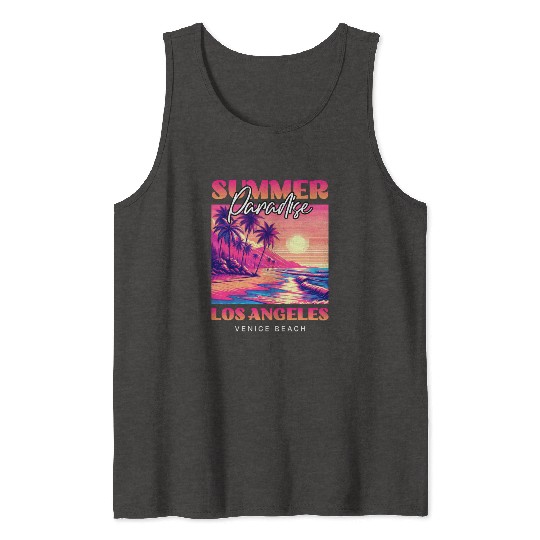 Summer Paradise Los Angeles Venice Beach Tank Tops
