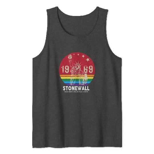 The First Pride Was A Riot 1969 Stonewall LGBTQ Tank Tops