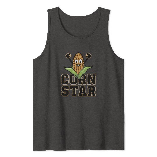 Funny Farm Food Tank Tops Corny Cob Farmer Corn Star