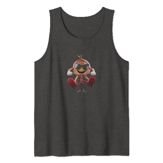 Passion Fruit Cycling On Bike Realistic Tank Tops