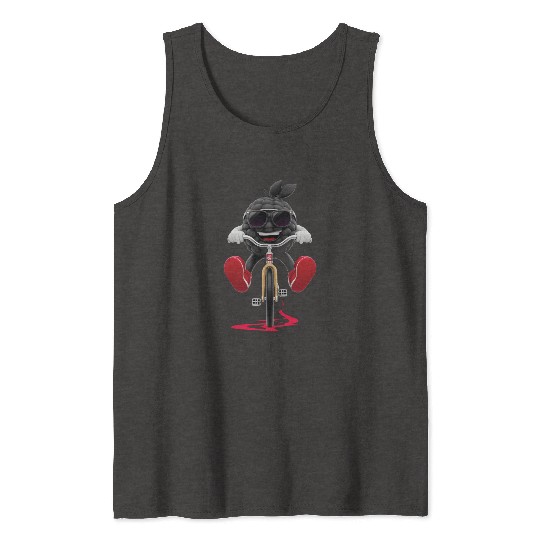 Blackberry Cycling On Bike Realistic Tank Tops