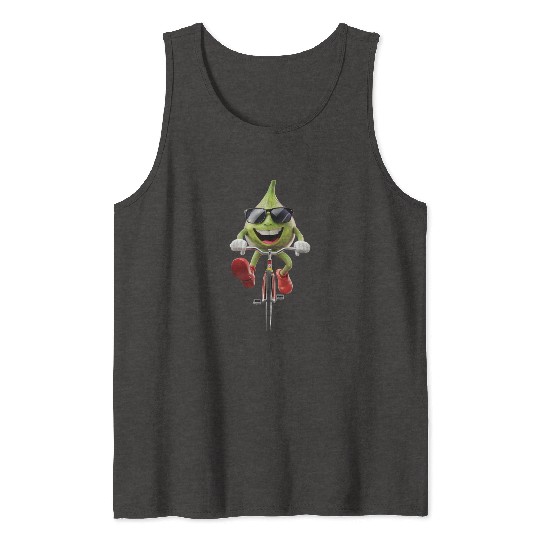 Fig Cycling On Bike Realistic Tank Tops
