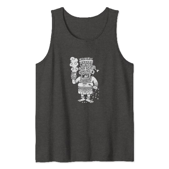 Maya God Mayan Mythology Buluc Chabtan Tank Tops