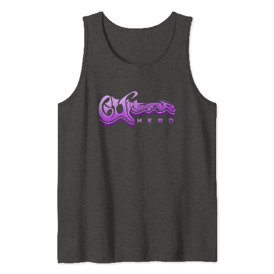Guitar Hero - Typography Design Tank Tops