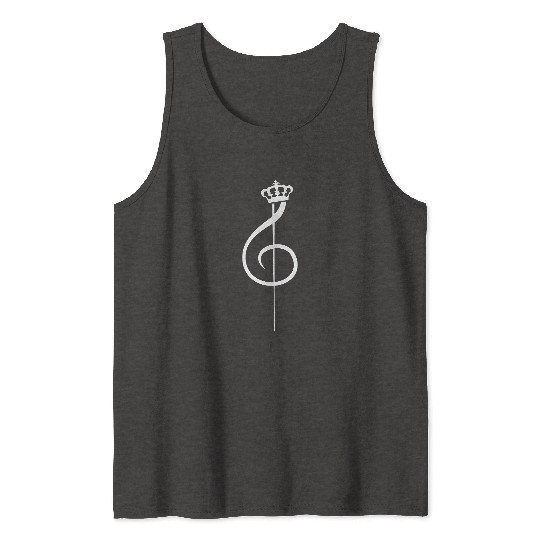 Crown Music Clef Note King Queen Prince Princess Tank Tops