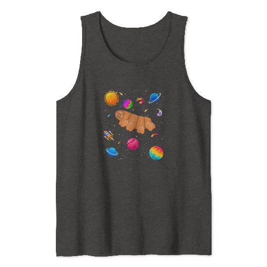 Tardigrade Space! Nerd, Geek Microbiology Science Tank Tops