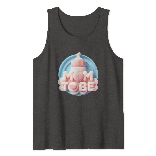 Cute Mom To Be Baby Announcement Design Tank Tops