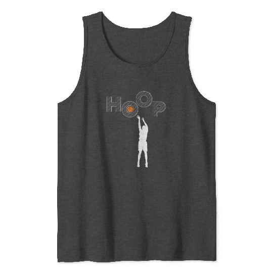 HOOP I love basketball Tank Tops