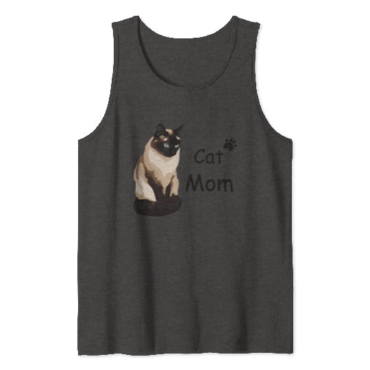 Cat mom Tank Tops