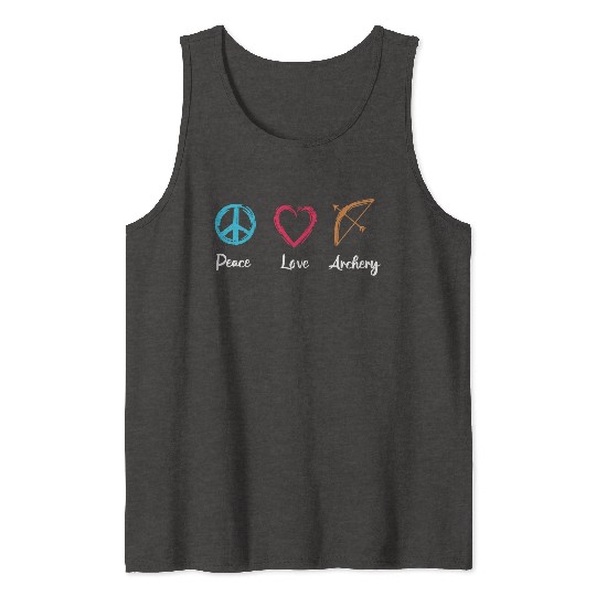 Peace Love Archery Tank Tops