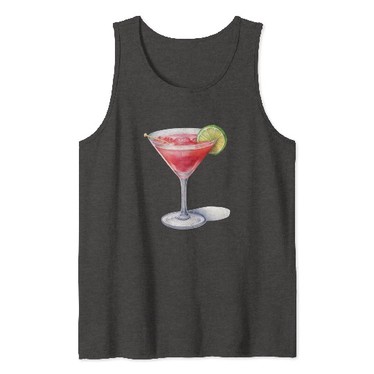 Martini Cocktail Tank Tops