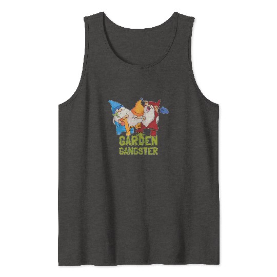 Gardener Gnome Gnome Garden Gangster Tank Tops