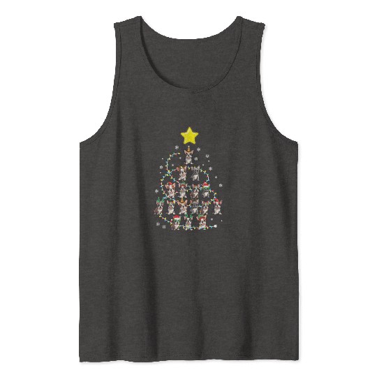 French Bulldog Christmas Tree Dog Santa Xmas Frenc Tank Tops