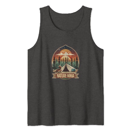 Nature Ninja Squirrel Steals Food Sunset Style Tank Tops