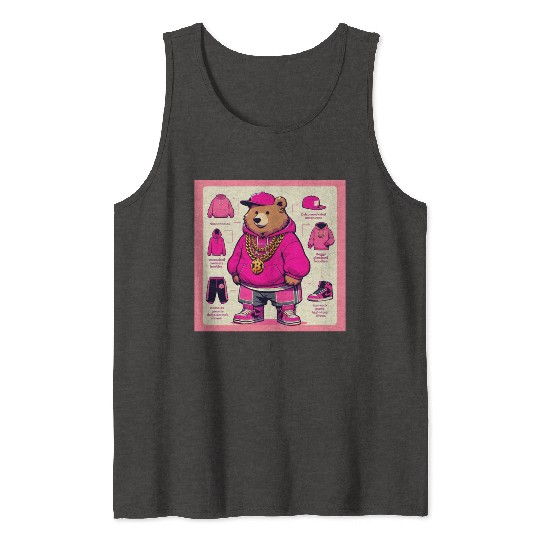 Hip Hop Bear Tank Tops