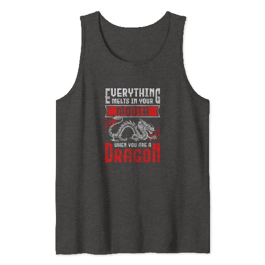 Fire Scales Middle Ages Culture Tank Tops