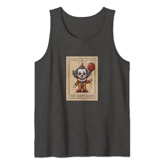 Clown - Clown Tarot - Scary Clown Halloween Clown Tank Tops