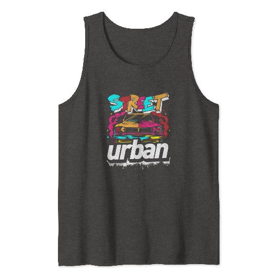 Graffiti Sprayer Rap Cool Tank Tops