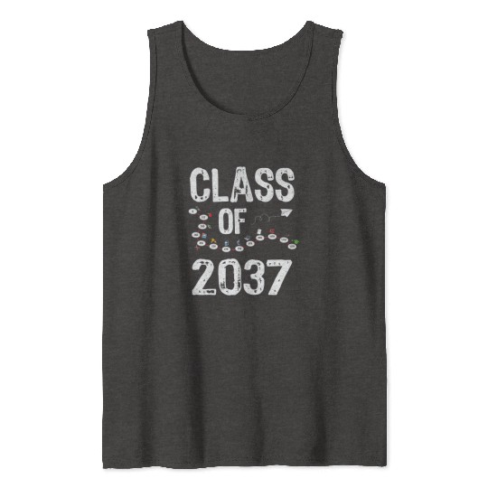 Funny Class of 2037 Grow With Me Back To School Tank Tops