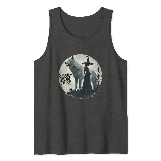 Spooky Mom To Be Baby Announcement Tank Tops