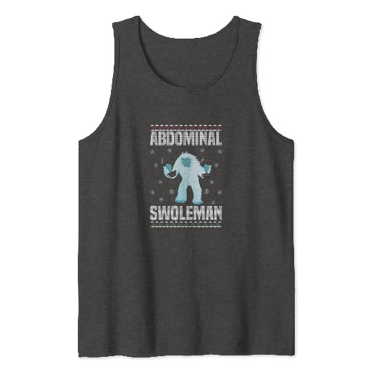 Abdominal Swoleman Yeti Fun Christmas Gym Tank Tops