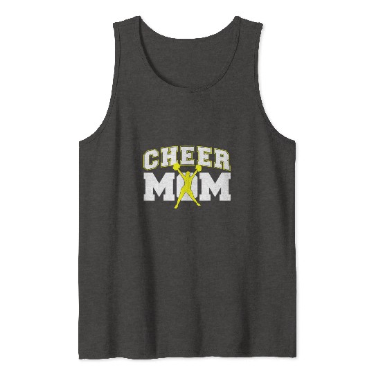 Cool Cheer Mom Art For Women Cheerleader Tank Tops