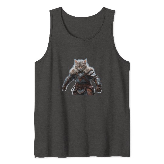 VIking cat Valhalla calling Tank Tops