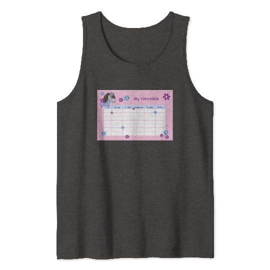Timetable for Kids - Pony Flowers pink Tank Tops