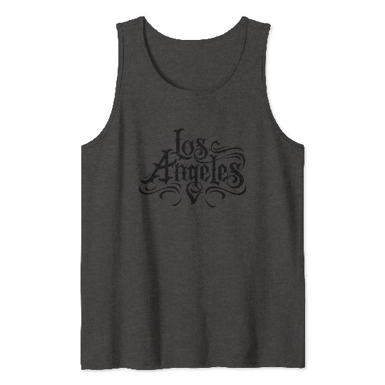 Los Angeles Chicano lettering Tank Tops