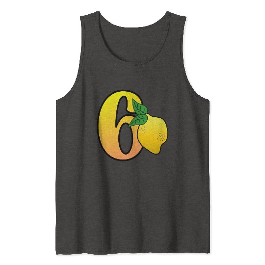 Number 60th Birthday - Lemon Tank Tops