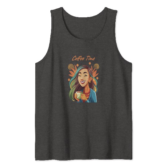 Coffee Time Bliss Tank Tops