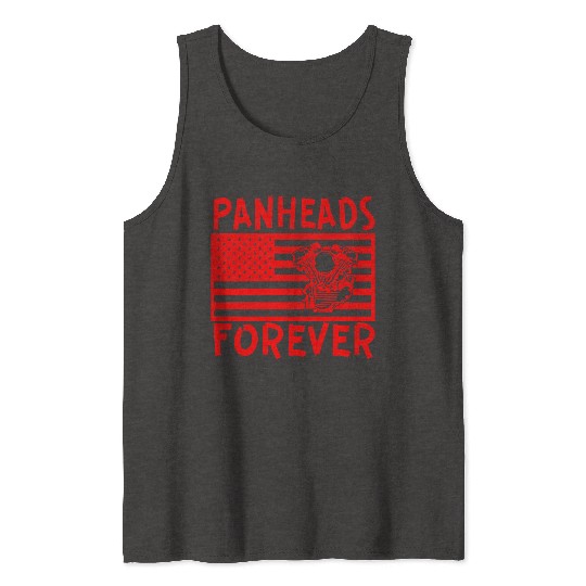 Panheads Forever LIKE US ON FACEBOOK Tank Tops