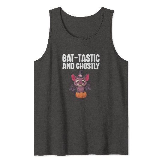 Bat-tastic and Ghostly Halloween Fun Tank Tops