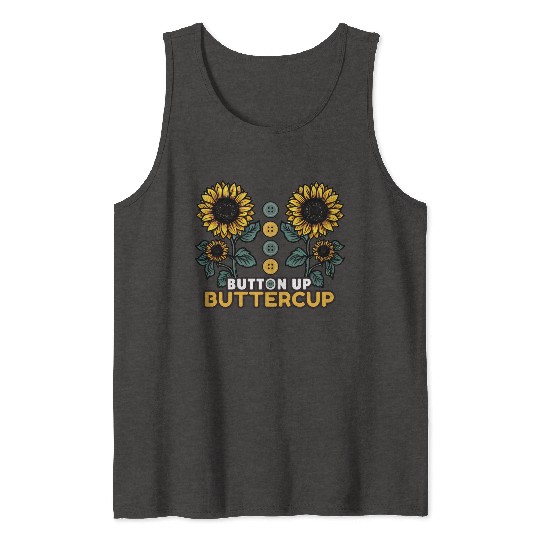 Button Up Buttercup Tank Tops