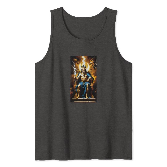 Zeus Jupiter Greek Mythology Gods Baroque Tank Tops