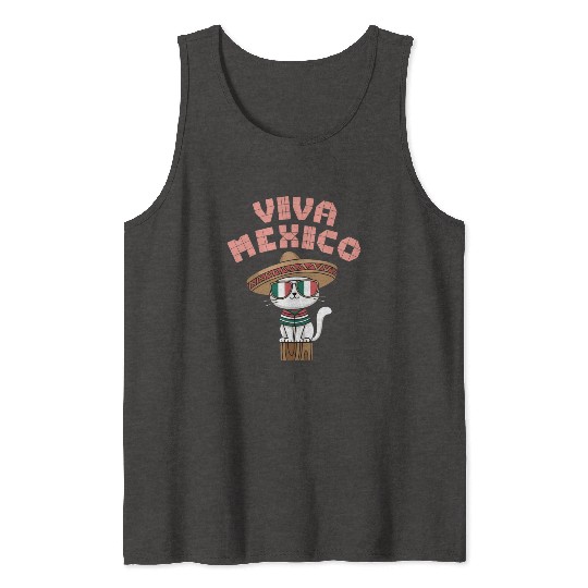 Viva Mexico Celebrate Hispanic Heritage Month Tank Tops