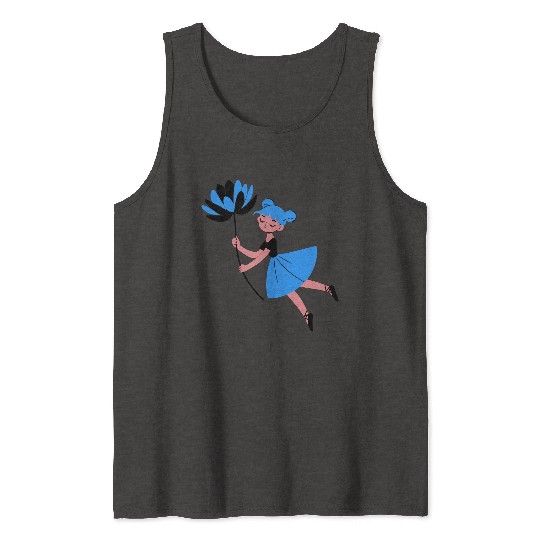 Blue Daisy Dreamer Tank Tops