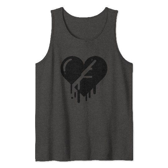 Heart broken hearts vector path15 Tank Tops