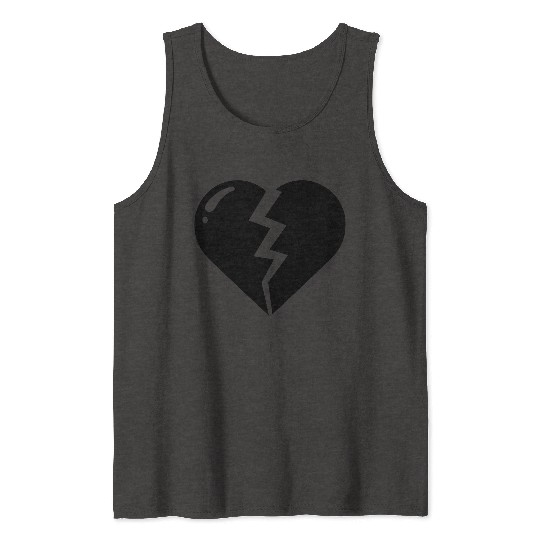 Heart broken hearts vector path16 Tank Tops