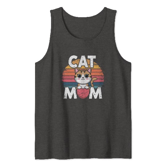Cat Mom Tank Tops
