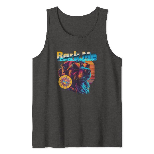 Funny "Bark Me To The Moon" Tank Tops