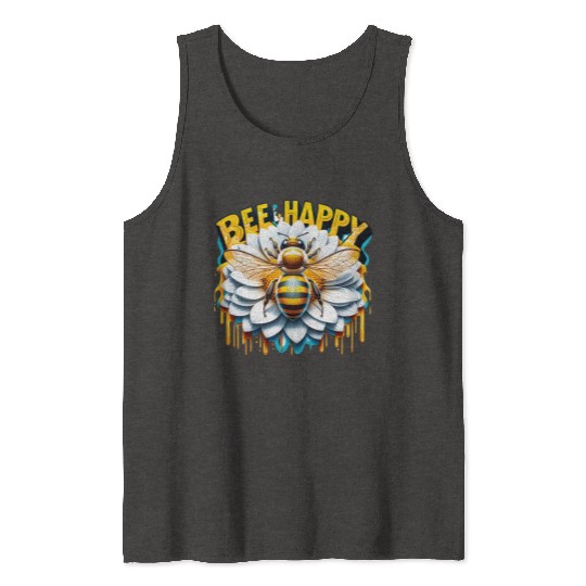 Bee Happy Tank Tops