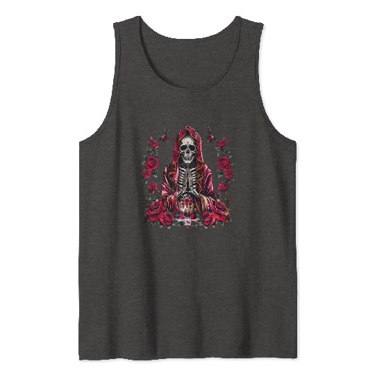 la Santa Muerte Saint Death Tank Tops