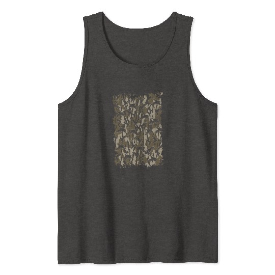Waterfowl Hunting Camo Duck Hunters Bottomland Cam Tank Tops