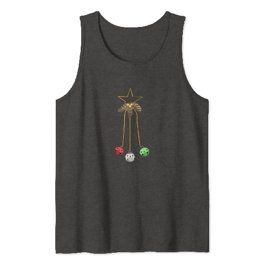 Jingle Bells Star Wreath Tank Tops